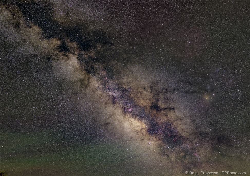 Summer Milky Way Center from Scorpius to Aquila